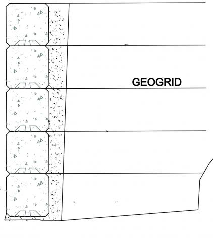 Outline of GEOGRID for all interlocking retaining wall blocks & interlocking blocks.